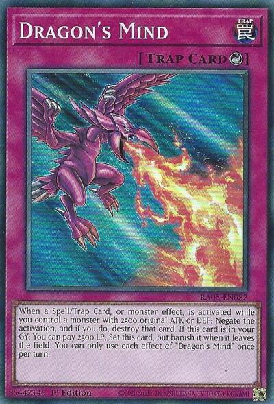 Dragon's Mind - RA05-EN082 - Super Rare - 1st Edition