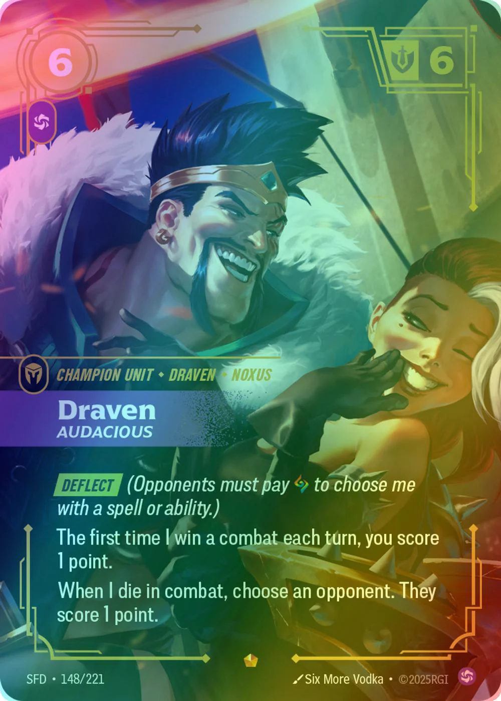 Draven - Audacious - 148/221 [Spiritforged] [Foil]