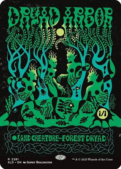 Dryad Arbor [2281] [Borderless] [Prints Charming] [Secret Lair Drop] [Non-Foil]