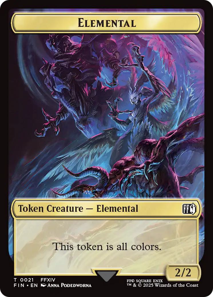 Elemental Token (21) // Hero Token (02) [FINAL FANTASY: Tokens] [Non-Foil]