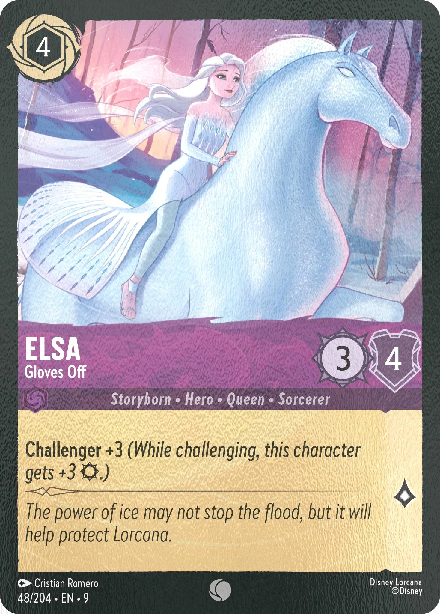 Elsa - Gloves Off - 48/204 [Fabled] [Cold Foil]