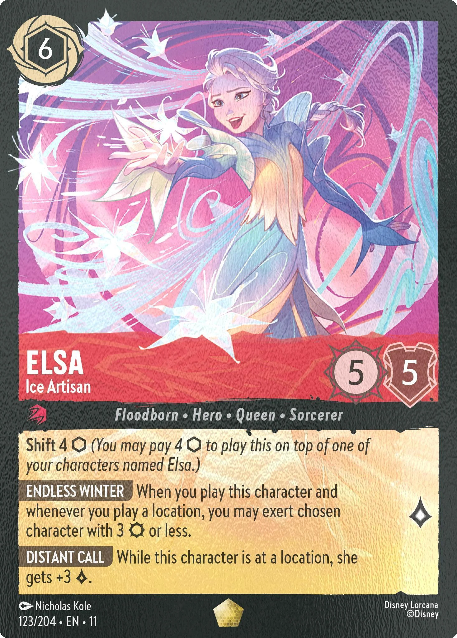 Elsa - Ice Artisan - 123/204 [Winterspell] [Cold Foil]