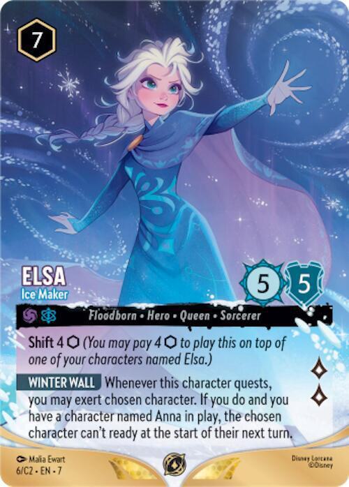 Elsa - Ice Maker - 6/C2 [Disney Lorcana Promo Cards] [Non-Foil]