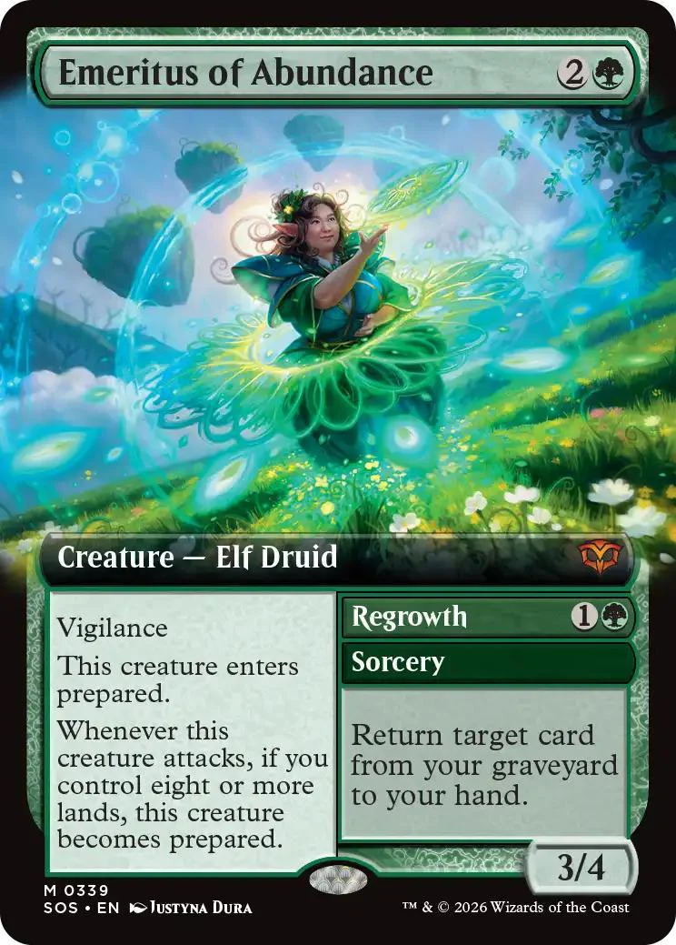 Emeritus of Abundance // Regrowth [339] [Extended Art] [Secrets of Strixhaven] [Non-Foil]