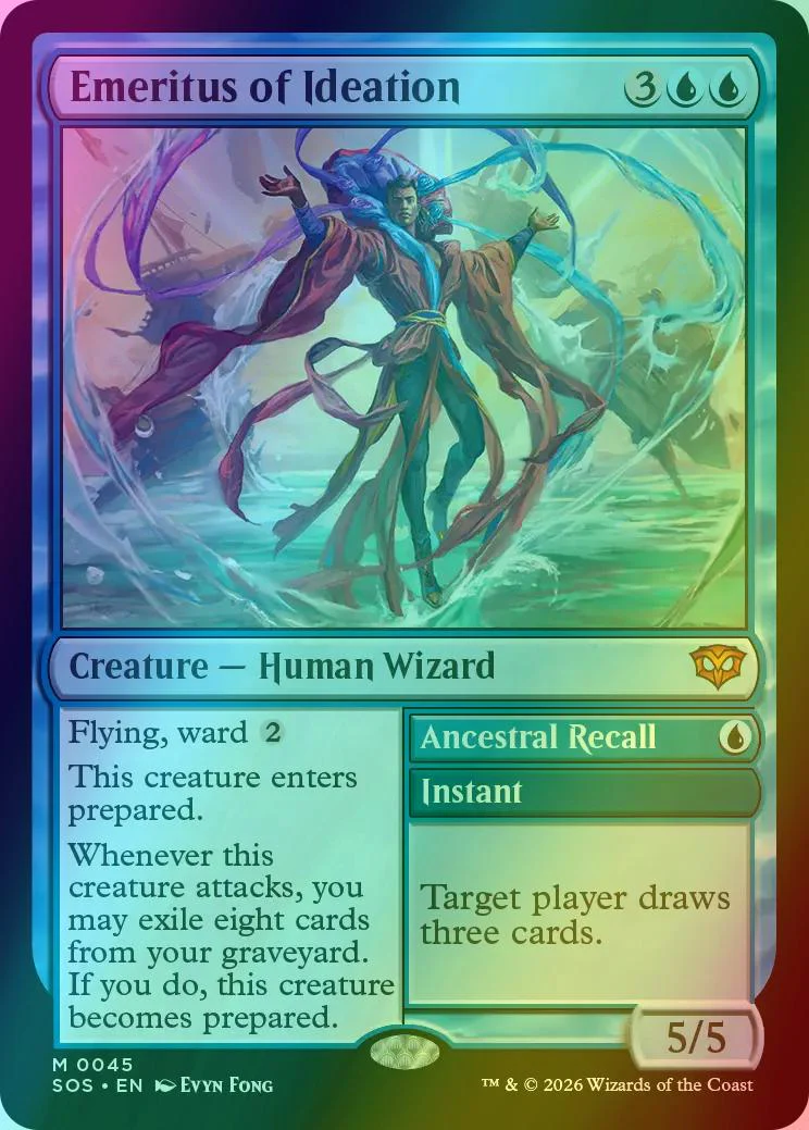 Emeritus of Ideation // Ancestrall Recall [45] [Secrets of Strixhaven] [Foil]