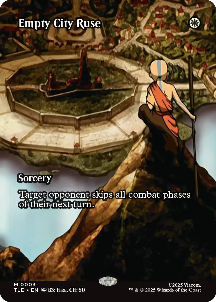Empty City Ruse [3] [Borderless] [Source Material] [Avatar: The Last Airbender Eternal] [Non-Foil]