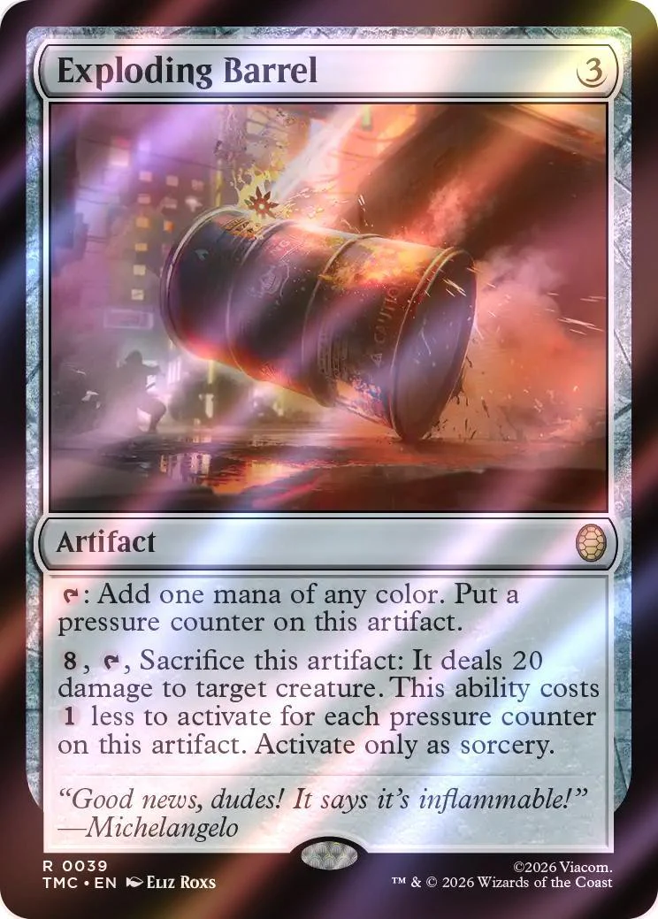 Exploding Barrel [39] [Teenage Mutant Ninja Turtles Eternal] [Surge Foil]