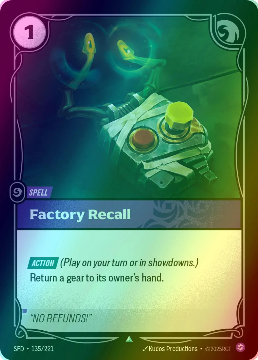 Factory Recall - 135/221 [Spiritforged] [Foil]