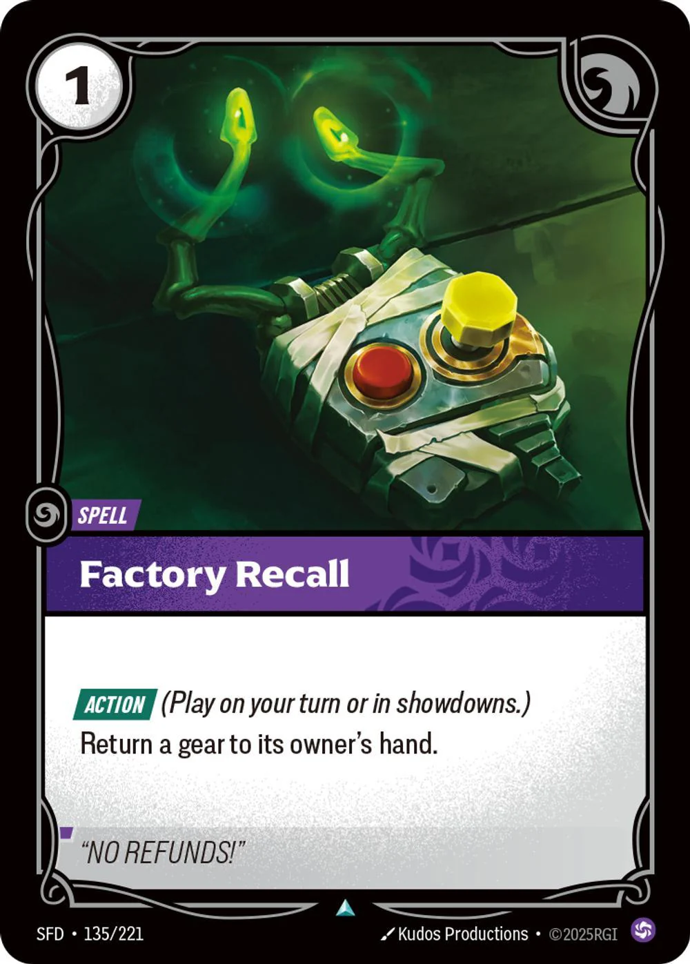 Factory Recall - 135/221 [Spiritforged] [Non-Foil]