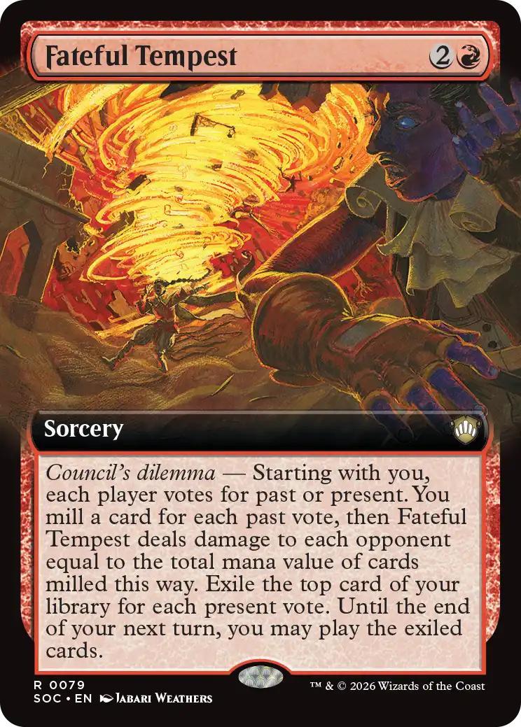 Fateful Tempest [79] [Extended Art] [Secrets of Strixhaven: Commander] [Non-Foil]