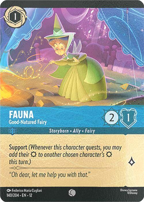 Fauna - Good-Natured Fairy (Extended Art) - 140/204 [Wilds Unknown] [Cold Foil]
