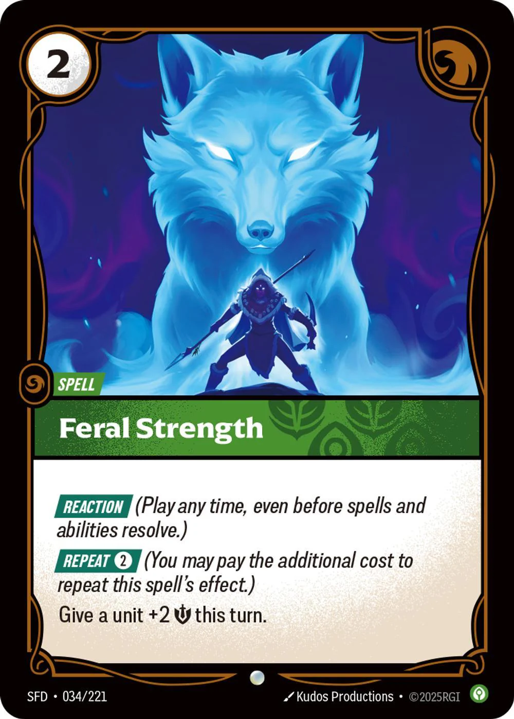Feral Strength - 034/221 [Spiritforged] [Non-Foil]