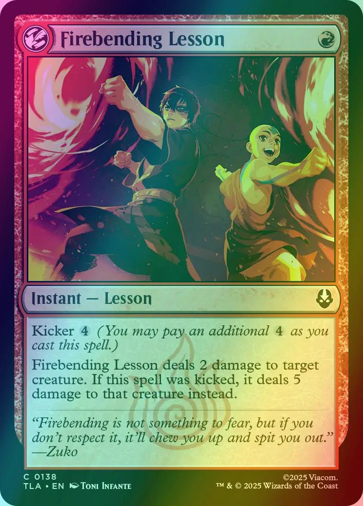 Firebending Lesson [138] [Avatar: The Last Airbender] [Foil]