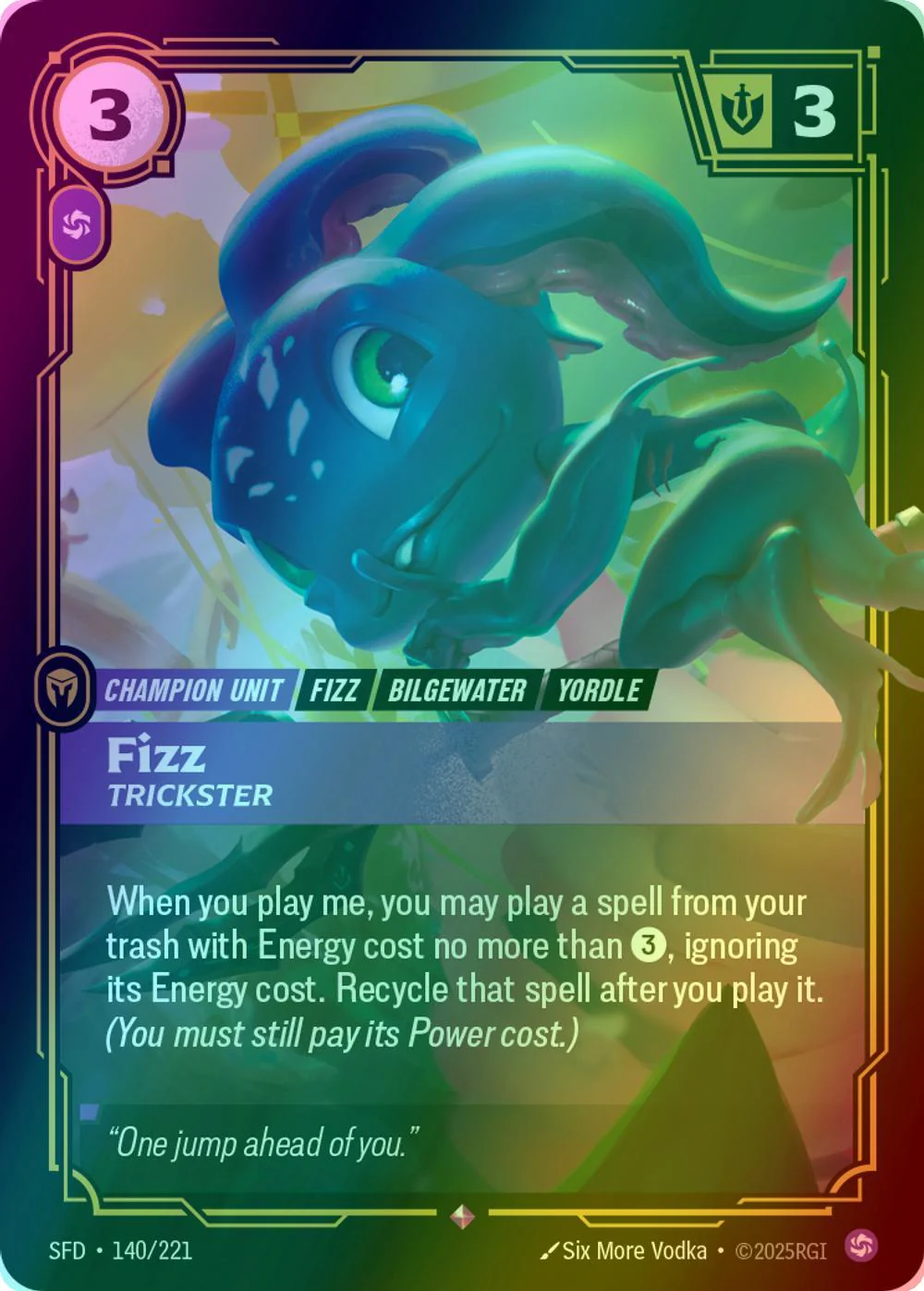 Fizz - Trickster - 140/221 [Spiritforged] [Foil]