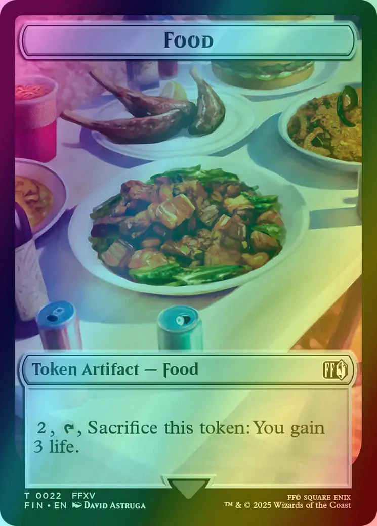 Food Token (22) // Hero Token (02) [FINAL FANTASY: Tokens] [Foil]