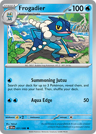 Frogadier - 021/086 - Common [me04-021] [Non-Holo]
