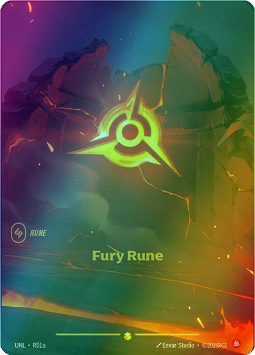Fury Rune (Alternate Art) - R01a [Unleashed] [Foil]