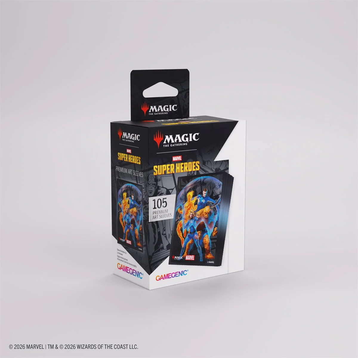 Gamegenic MTG Premium Art Sleeves - Standard Size - 105ct - Marvel Super Heroes - Fantastic Four