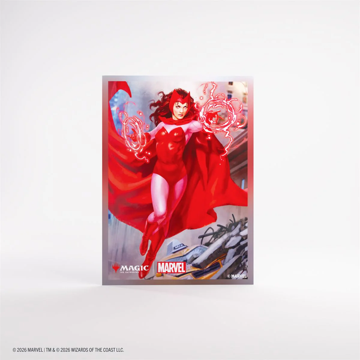 Gamegenic MTG Premium Art Sleeves - Standard Size - 105ct - Marvel Super Heroes - The Scarlet Witch - Image 2