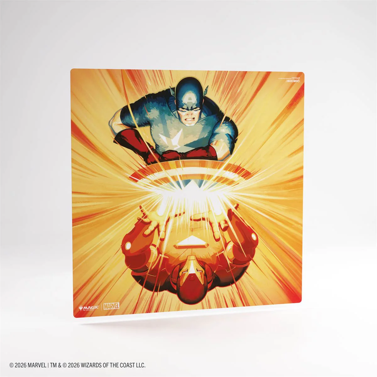 Gamegenic MTG Prime 2-player Playmat - Marvel Super Heroes - Iron Man and Captain America