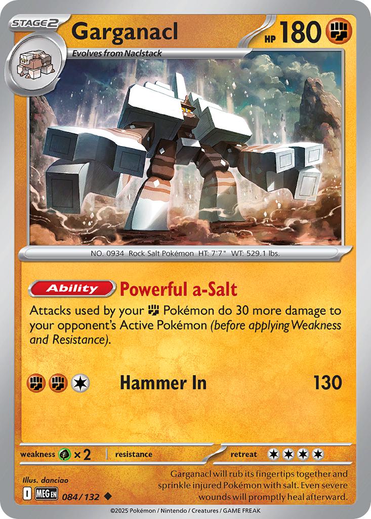 Garganacl - 084/132 - Uncommon [me01-084] [Non-Holo]