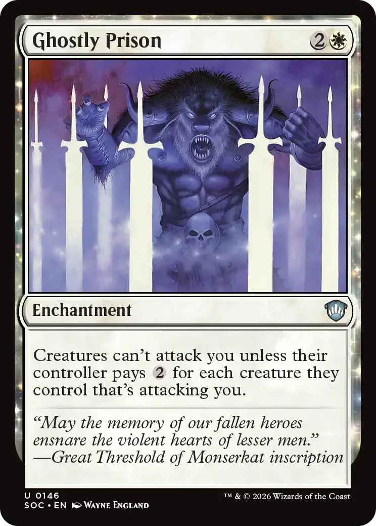 Ghostly Prison [146] [Secrets of Strixhaven: Commander] [Non-Foil]