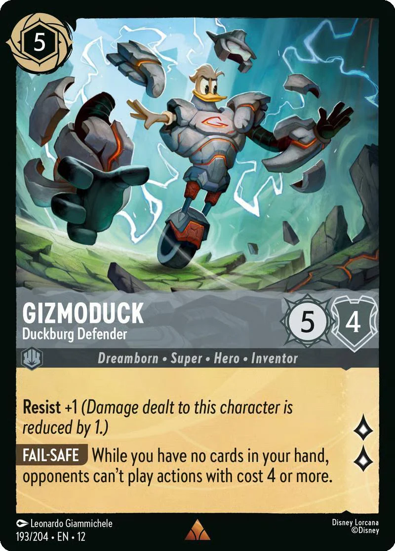 Gizmoduck - Duckburg Defender - 193/204 [Wilds Unknown] [Non-Foil]