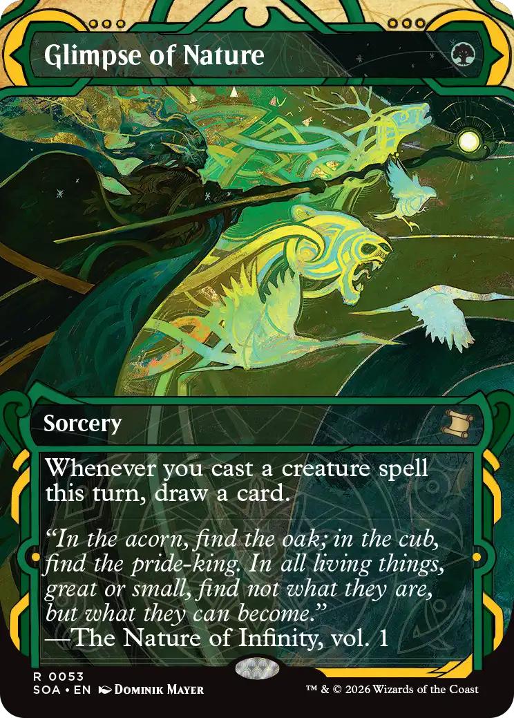 Glimpse of Nature [53] [Showcase] [Secrets of Strixhaven: Mystical Archive] [Non-Foil]