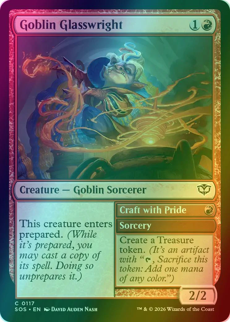 Goblin Glasswright // Craft with Pride [117] [Secrets of Strixhaven] [Foil]