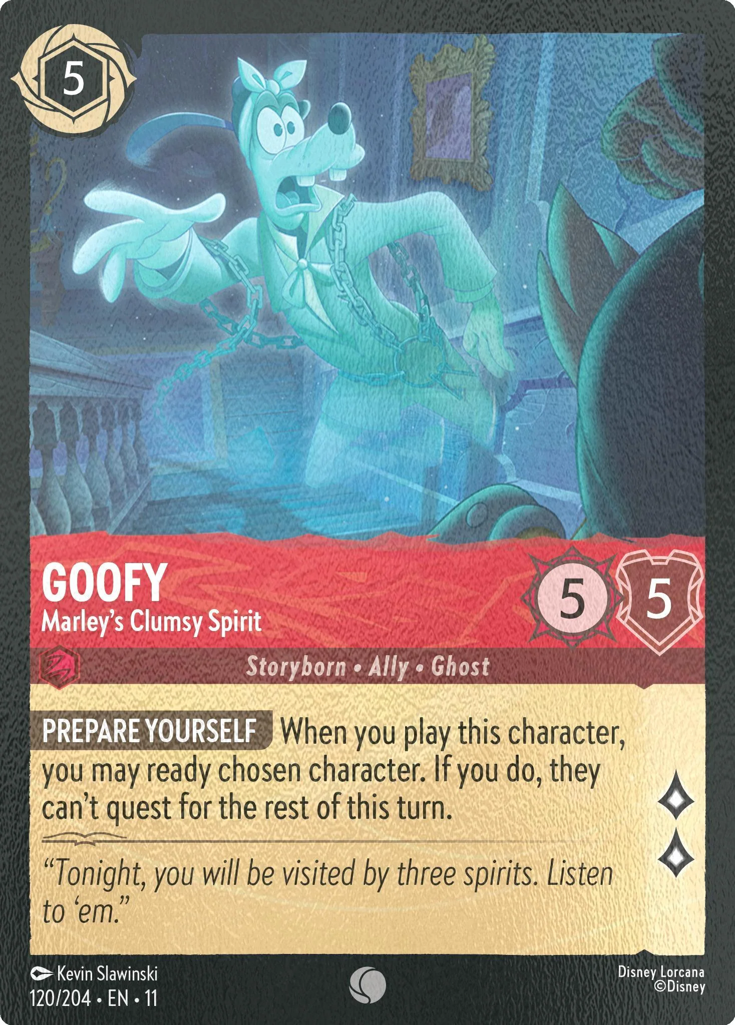 Goofy - Marley's Clumsy Spirit - 120/204 [Winterspell] [Cold Foil]
