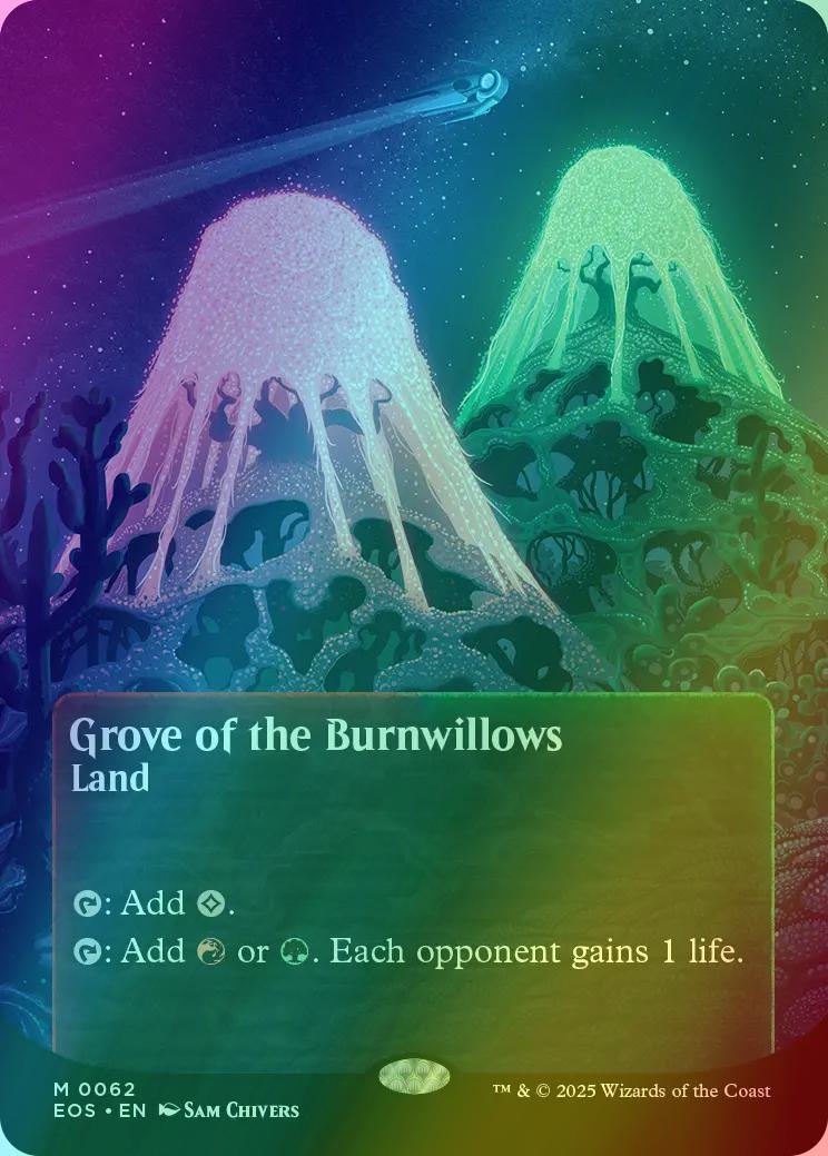 Grove of the Burnwillows [62] [Borderless] [Poster] [Edge of Eternities: Stellar Sights] [Foil]