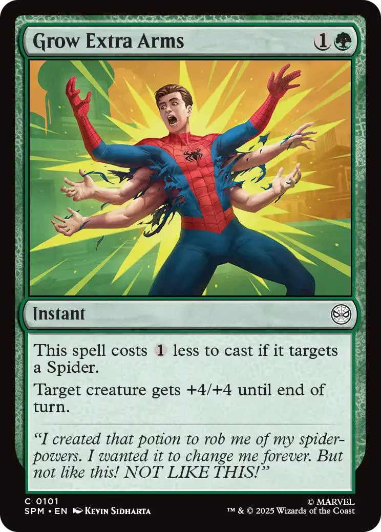 Grow Extra Arms [101] [Marvel's Spider-Man] [Non-Foil]