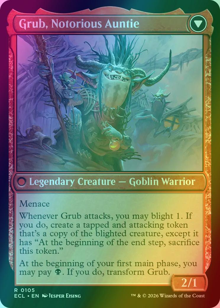 Grub, Storied Matriarch // Grub, Notorious Auntie [105] [Lorwyn Eclipsed] [Foil] - Image 2