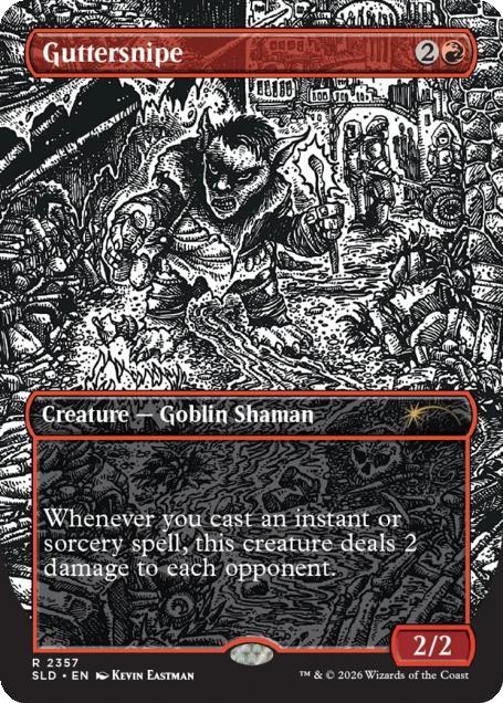 Guttersnipe [2357] [Borderless] [Kevin Eastman] [Ink] [Secret Lair Drop] [Non-Foil]
