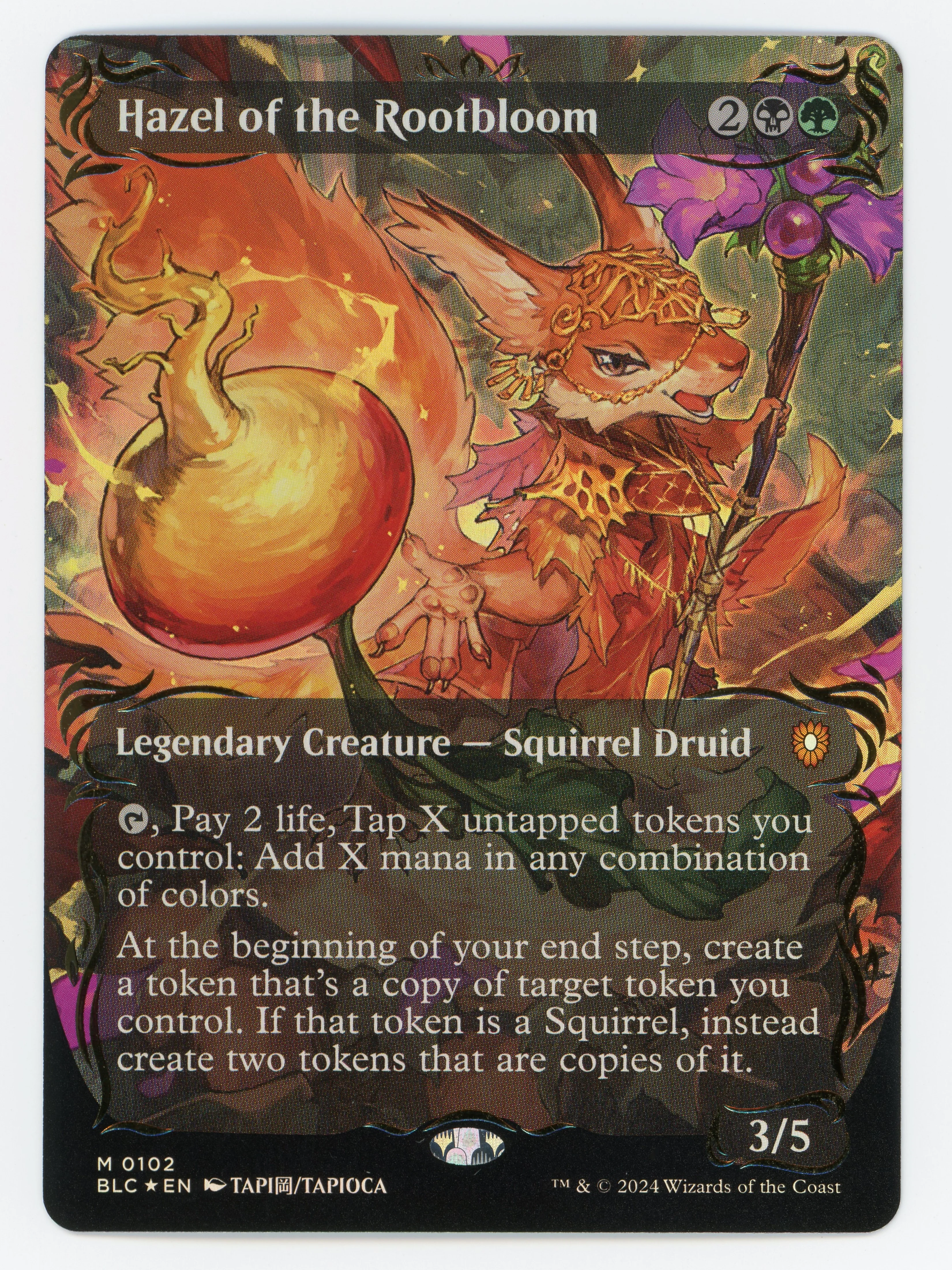 Hazel of the Rootbloom - Borderless - Anime - Raised Foil - Scan 15683