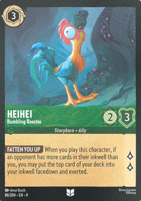 Heihei - Bumbling Rooster - 86/204 [Fabled] [Cold Foil]