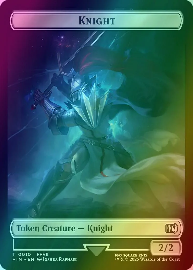 Hero Token (03) // Knight Token (10) [FINAL FANTASY: Tokens] [Foil] - Image 2