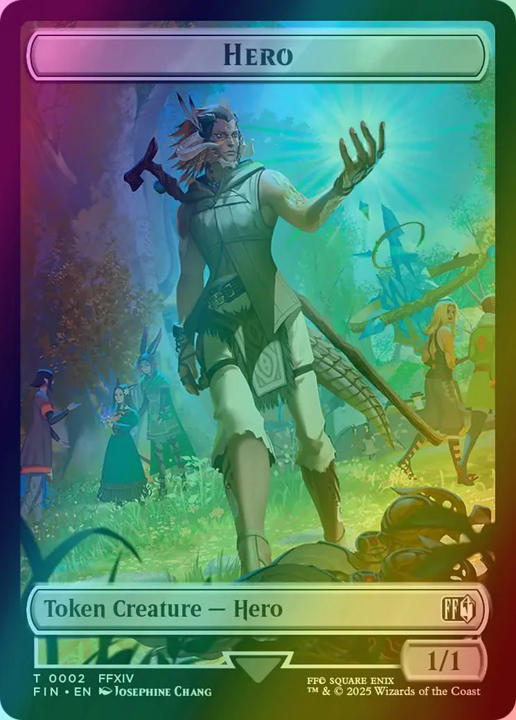 Food Token (22) // Hero Token (02) [FINAL FANTASY: Tokens] [Foil] - Image 2