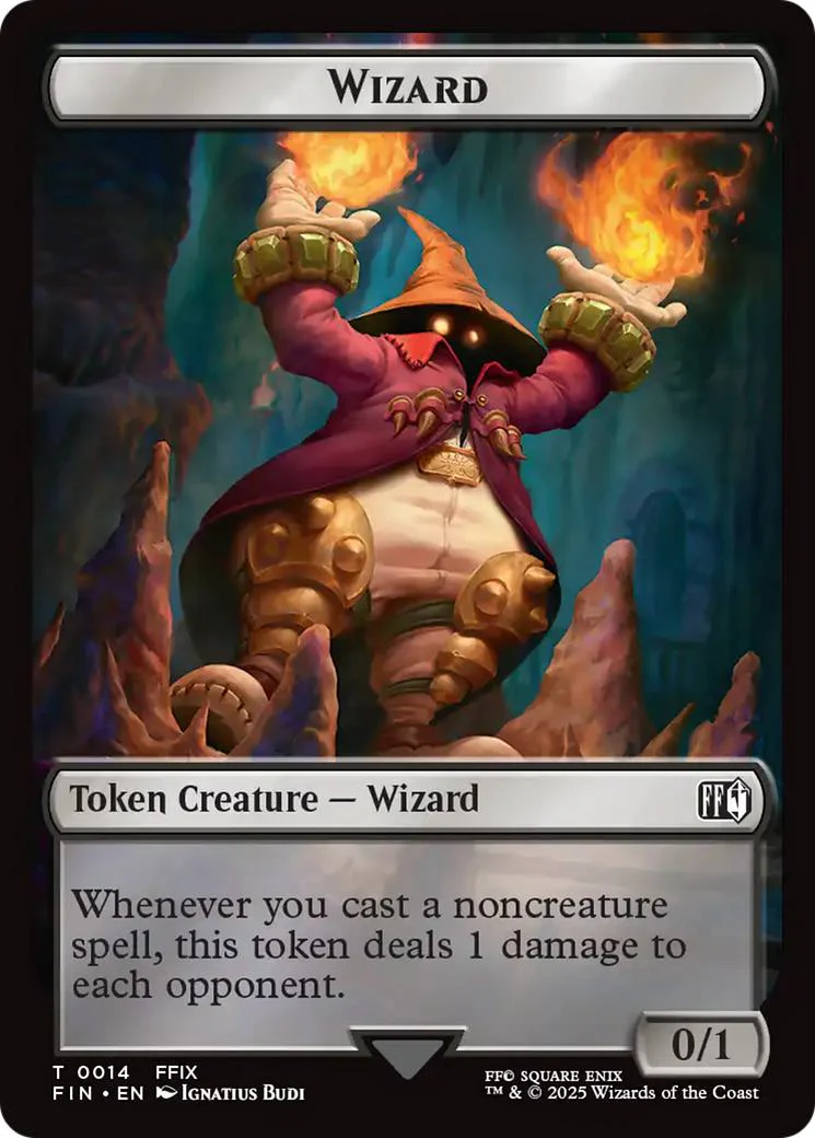 Hero Token (02) // Wizard Token (14) [FINAL FANTASY: Tokens] [Non-Foil] - Image 2