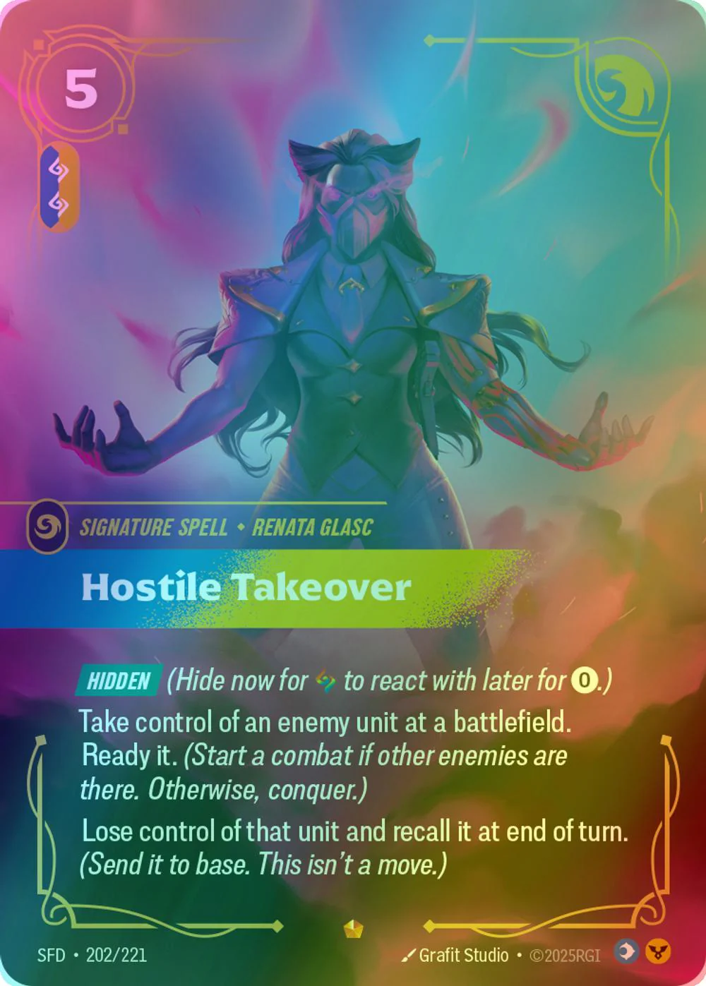 Hostile Takeover - 202/221 [Spiritforged] [Foil]