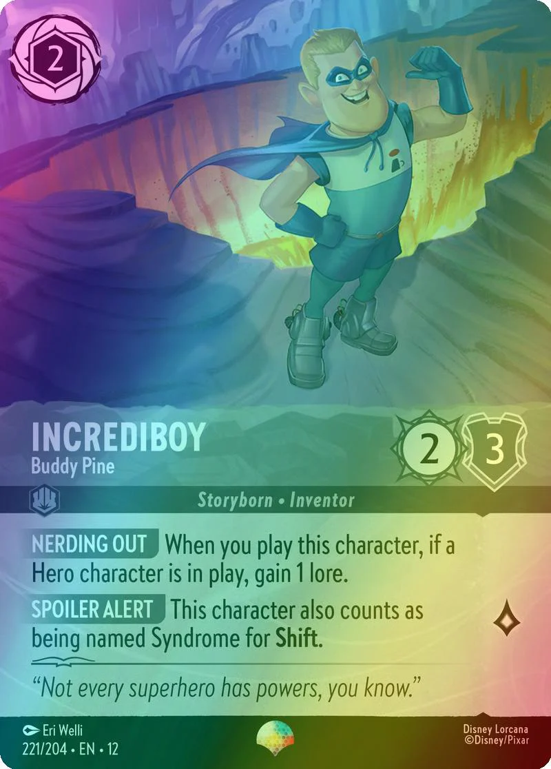 Incrediboy - Buddy Pine (Epic) - 221/204 [Wilds Unknown] [Holofoil]