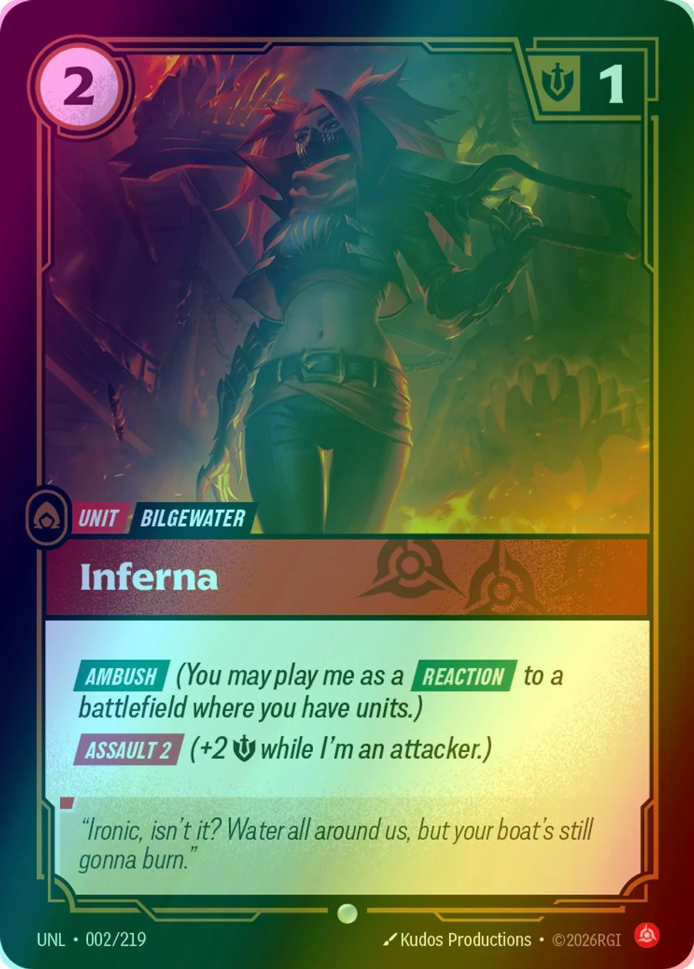 Inferna - 002/219 [Unleashed] [Foil]