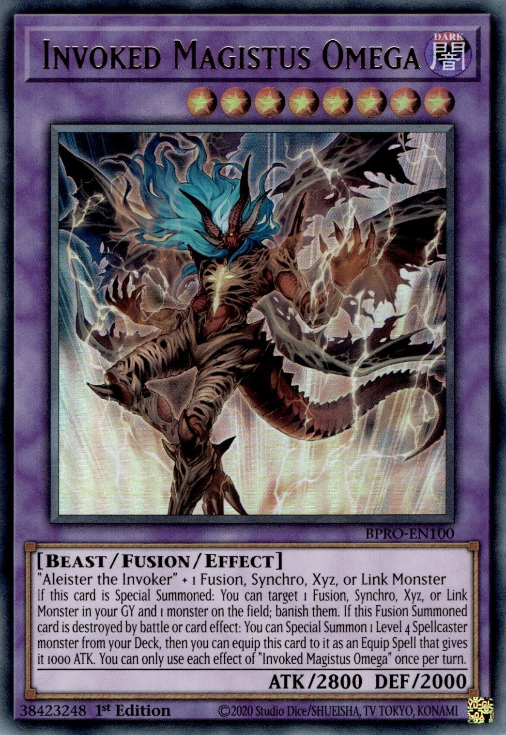 Invoked Magistus Omega - BPRO-EN100 - Ultra Rare - 1st Edition