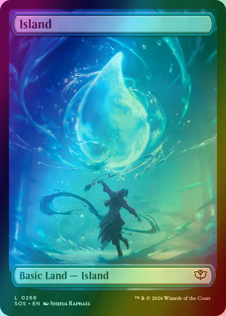 Island [268] [Full Art] [Spellcraft Land] [Secrets of Strixhaven] [Foil]