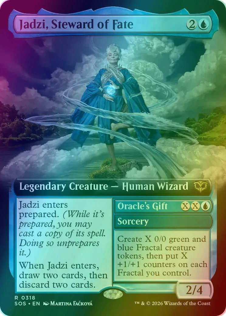 Jadzi, Steward of Fate // Oracle's Gift [318] [Extended Art] [Secrets of Strixhaven] [Foil]