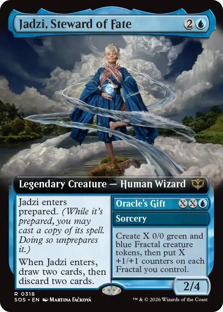 Jadzi, Steward of Fate // Oracle's Gift [318] [Extended Art] [Secrets of Strixhaven] [Non-Foil]