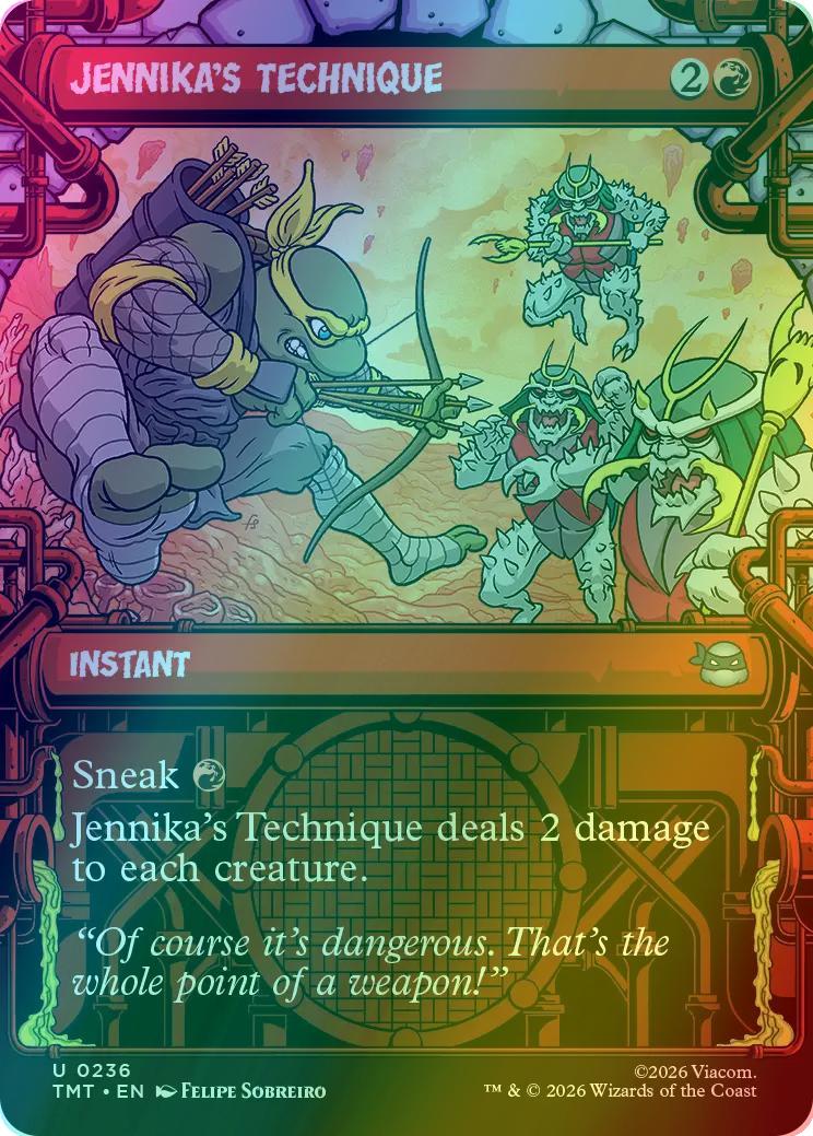 Jennika's Technique [236] [Sewer Frame] [Teenage Mutant Ninja Turtles] [Foil]