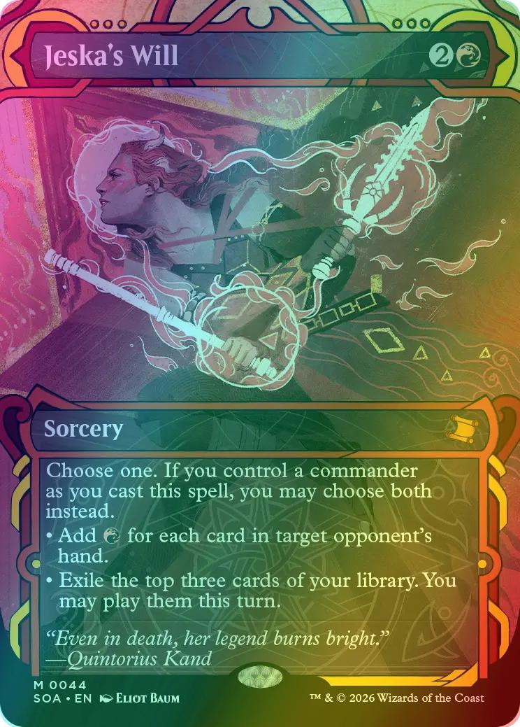 Jeska's Will [44] [Showcase] [Secrets of Strixhaven: Mystical Archive] [Foil]