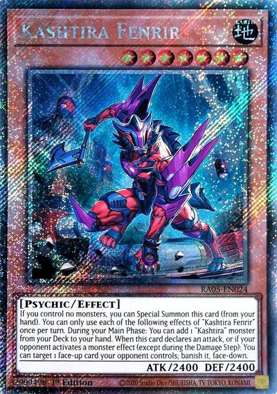 Kashtira Fenrir - RA05-EN024 - Platinum Secret Rare - 1st Edition