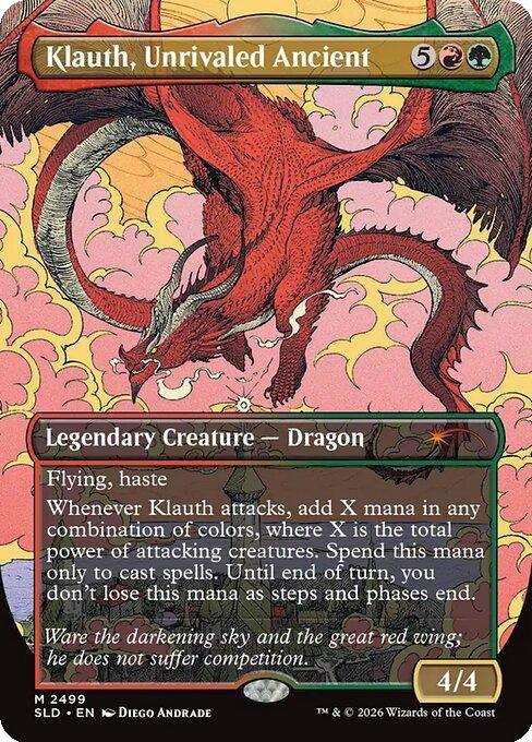 Klauth, Unrivaled Ancient [2499] [Borderless] [D&D: Whispers in Candlekeep] [Secret Lair Drop] [Non-Foil]